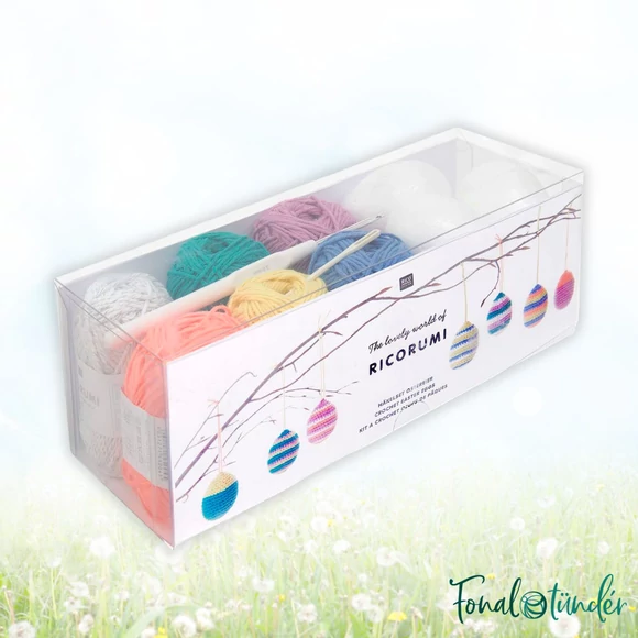 Ricorumi Easter Eggs Box - húsvéti amigurumi csomag - 6 gombolyag fonallal