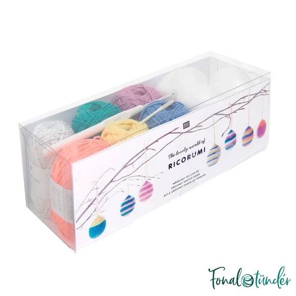 Ricorumi Easter Eggs Box - húsvéti amigurumi csomag - 6 gombolyag fonallal