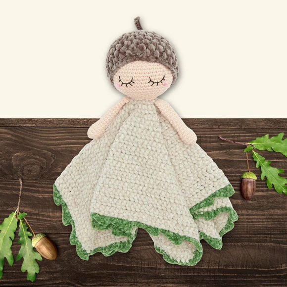 Ricorumi Acorn Blankies - amigurumi csomag baba kendőhöz