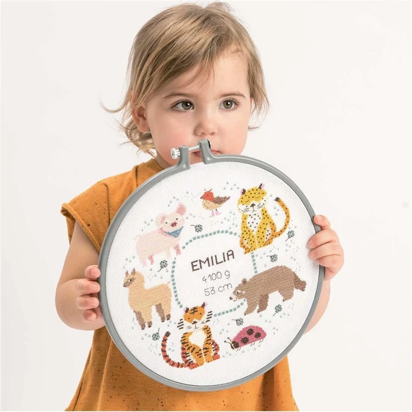 Rico Brth Picture - embroidery kit - Születésnap - keresztszemes hímzéscsomag