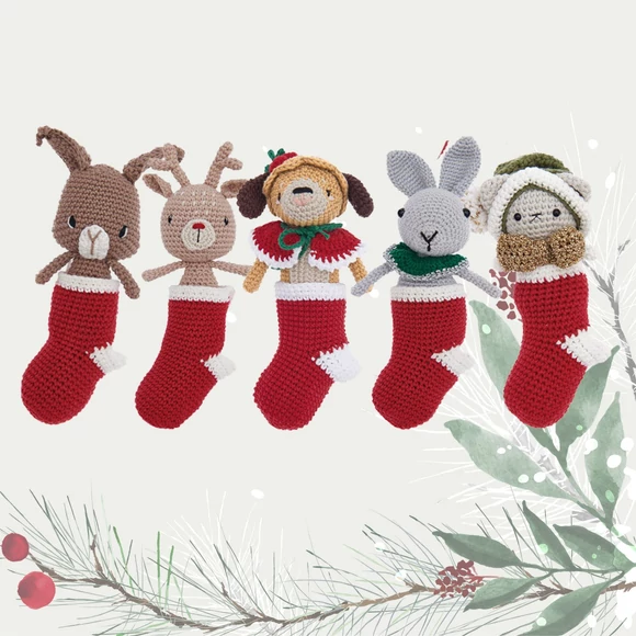 Ricorumi Christmas Amigurumi Box - karácsonyi amigurumi csomag - 45 gombolyag fonallal