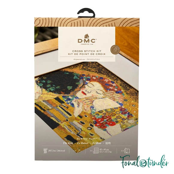 DMC Museum Collection - The Kiss - cross stitch set - keresztszemes hímző készlet