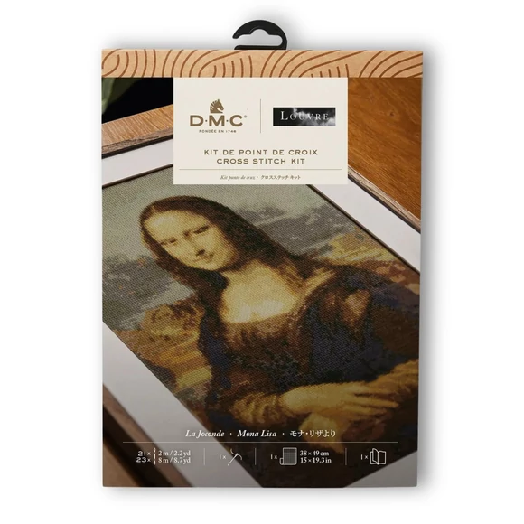 DMC Museum Collection - Mona Lisa - cross stitch set - keresztszemes hímző készlet