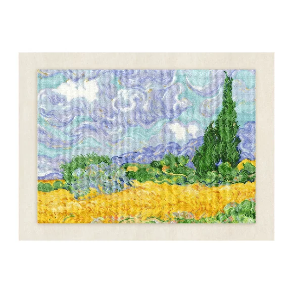 DMC Van Gogh - Cypresses- cross-stitch set - keresztszemes hímző készlet