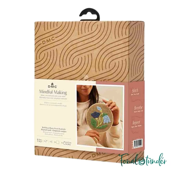 DMC Bellflower - Punch Needle Kit - Harangvirág  - hímzés készlet hímzőtollal