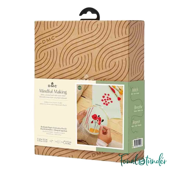 DMC - The Restful Poppies - embroidery duo kit - Pipacsok - hímző készlet
