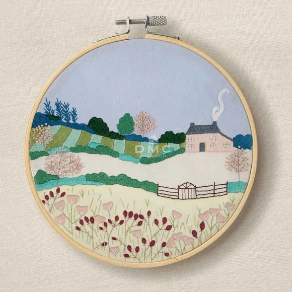DMC Spring Lanscape - embroidery kit - Tavaszi Táj - hímző készlet