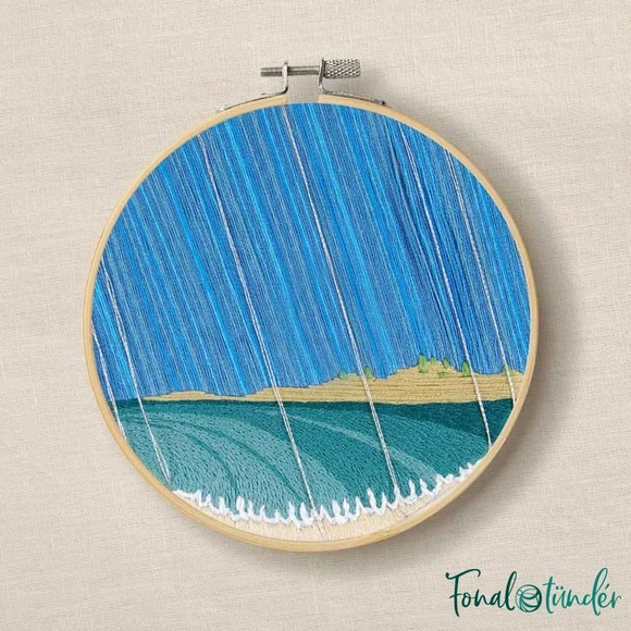 DMC - Ocean Rain - embroidery kit - Trópusi Eső - hímző készlet