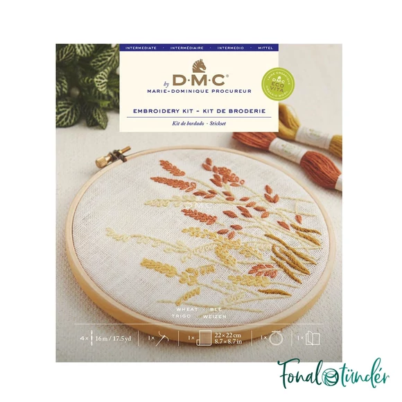DMC - Wheat - embroidery kit - Búzakalász - hímző készlet