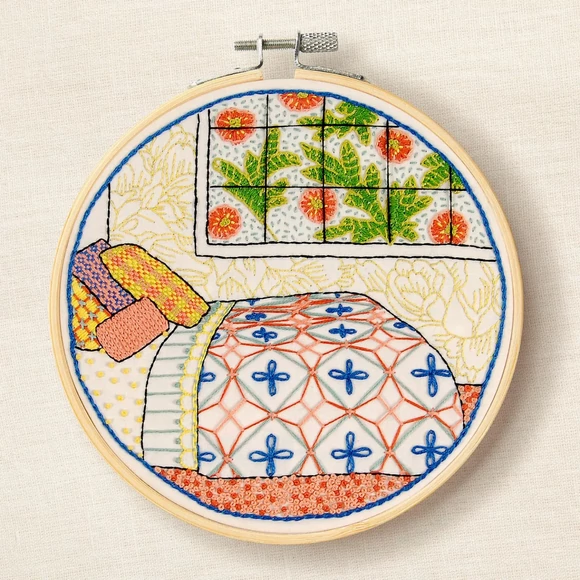 DMC - Homey Bedroom - embroidery kit - Hálószoba - hímző készlet