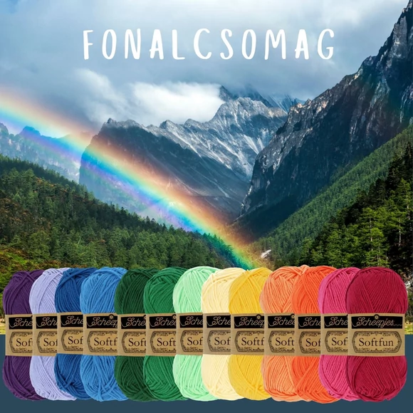 Scheepjes Softfun Temperature Blanket- Yarn Pack - Hőmérséklet Takaró Fonalcsomag