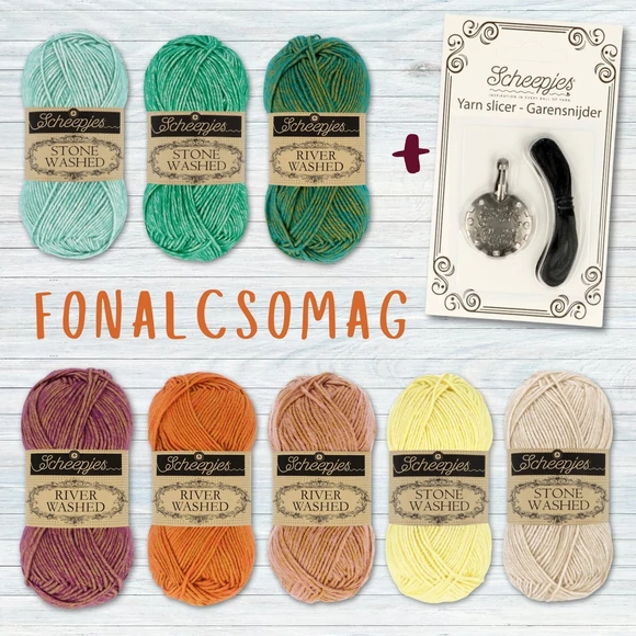 Stone Washed Temperature Blanket- Yarn Pack - Hőmérséklet Takaró Fonalcsomag