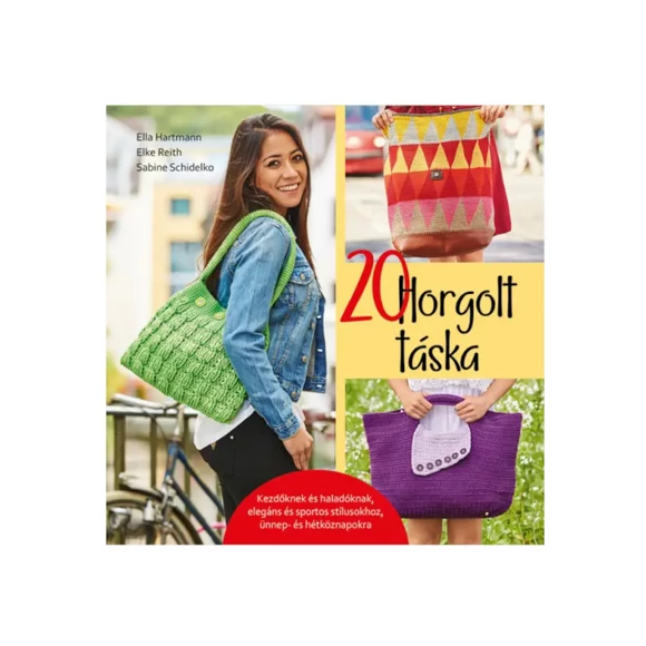 20 Horgolt táska - horgolós könyv sok mintával - crocheted bag pattern book
