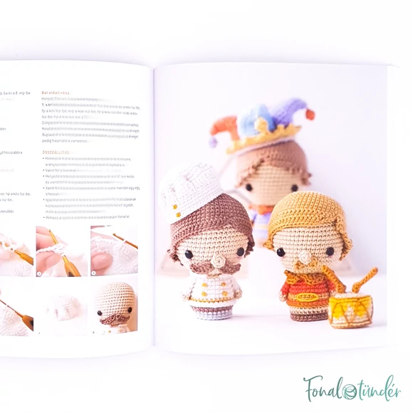 Minikirályság - amigurumi birodalom 36 apró lakója - horgolós könyv