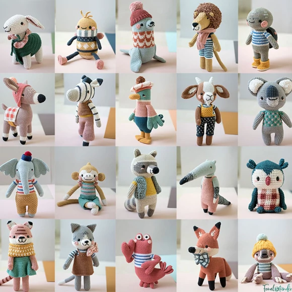 Pica Pau barátai 2 - amigurumi figura horgolós könyv