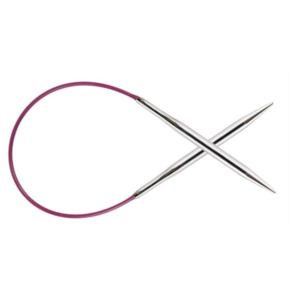 KnitPro Nova Metal - fix körkötőtű - fixed circular needle - 25cm - 3.25mm