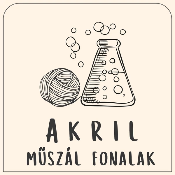 akril - műszál alapú fonalak