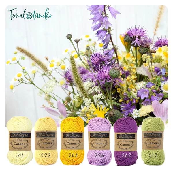 Color Combo - Wildflower Bouquet - Lemon &amp; Lilac