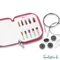 KnitPro Dreamz - interchangeable needle set - Starter - variálható RÖVID körkötőtű készlet - 3-8mm