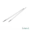 KnitPro Nova Cubics - szögletes fém körkötőtű fej - knitting needle tip - 4mm