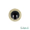 Csillogós arany  baba/figura szemek - glitter gold safety eyes - 12mm