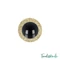 Csillogós arany  baba/figura szemek - glitter gold safety eyes - 10 mm