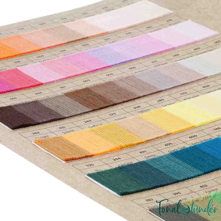 Scheepjes Catona - Color Sample Card - Színpaletta - 02