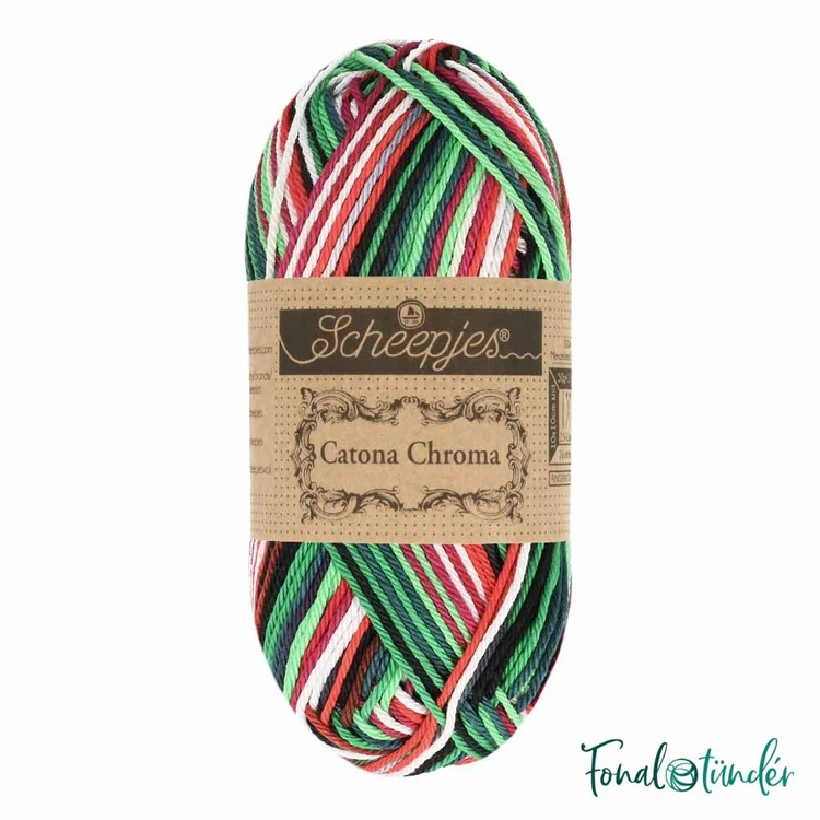 Scheepjes Catona Chroma Holly 009 - multikolor pamut fonal  - cotton yarn - 50gramm