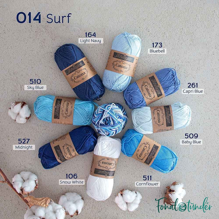 Scheepjes Catona Chroma - 014 Surf - 50gramm