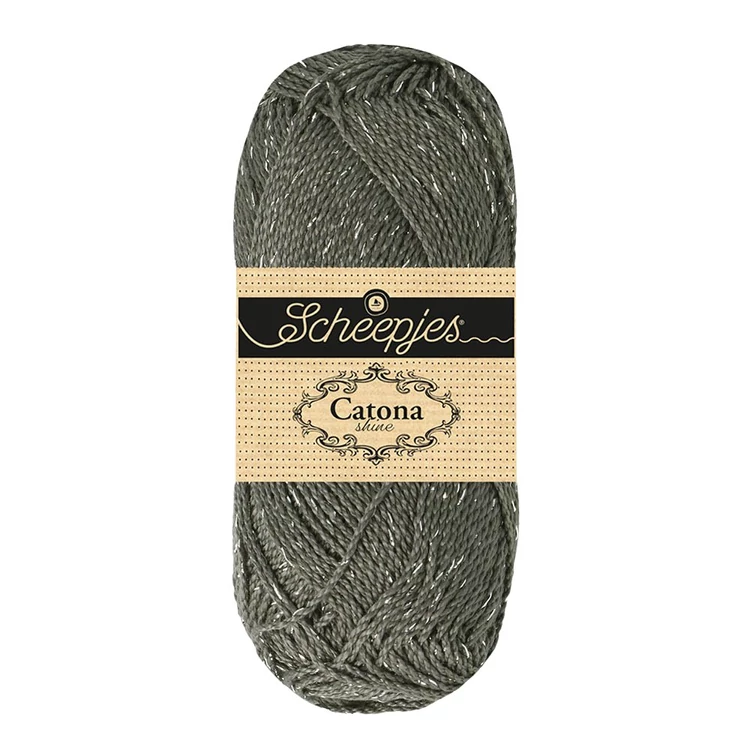 Scheepjes Catona Shine - 242 Metal Grey - pamut fonal