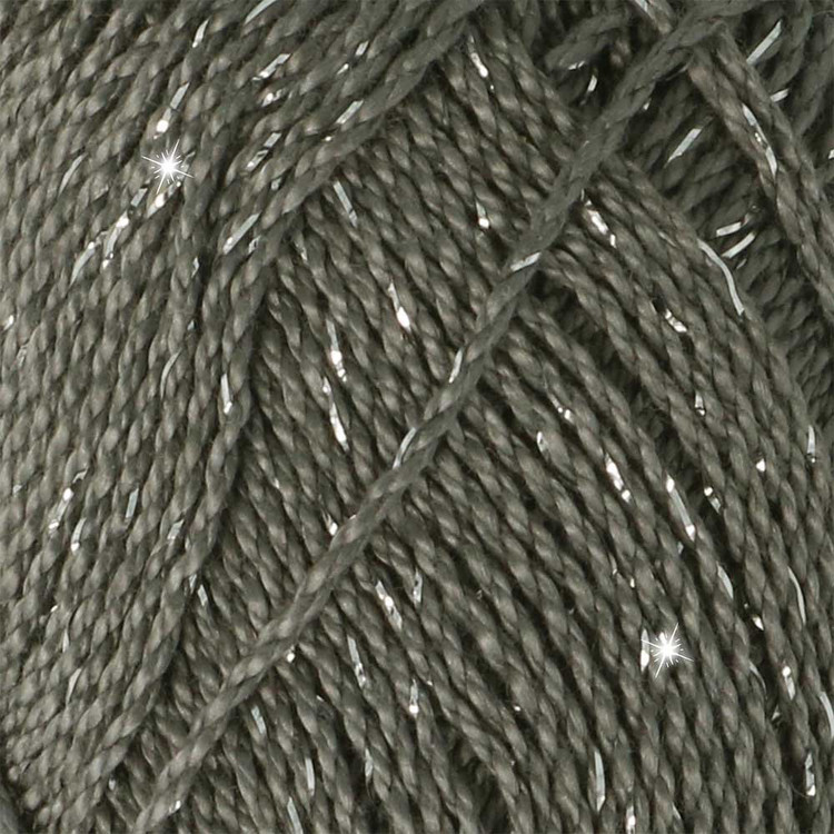 Scheepjes Catona Shine - 242 Metal Grey - Ezüst - csillogós pamut fonal