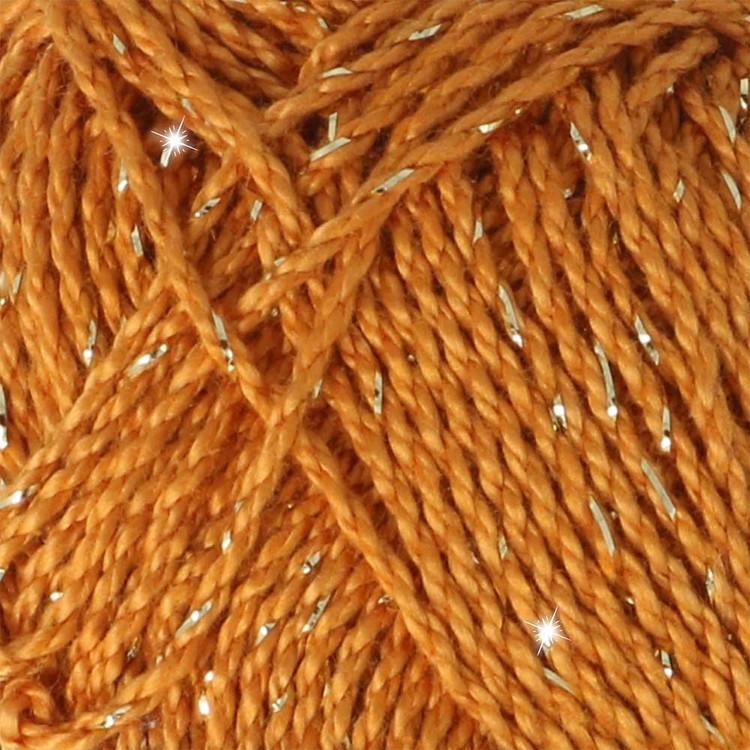 Scheepjes Catona Shine - 383 Ginger Gold - Arany - csillogós pamut fonal Scheepjes Catona Shine - 383 Ginger Gold - Arany - csillogós pamut fonal