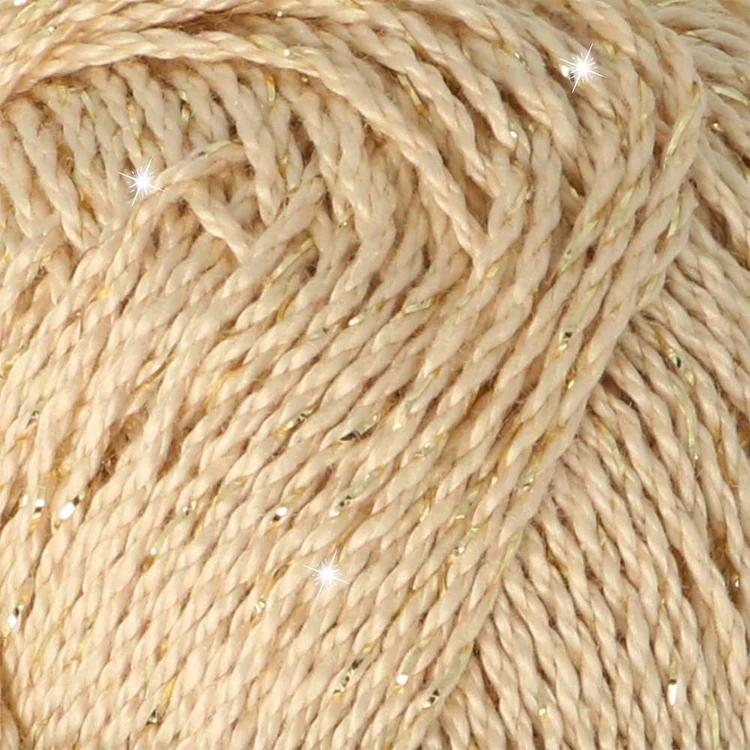 Scheepjes Catona Shine - 404 English Tea - Gold - pamut fonal