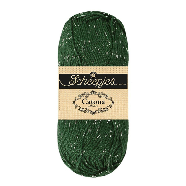 Scheepjes Catona Shine - 525 Fir - Ezüst - csillogós pamut fonal