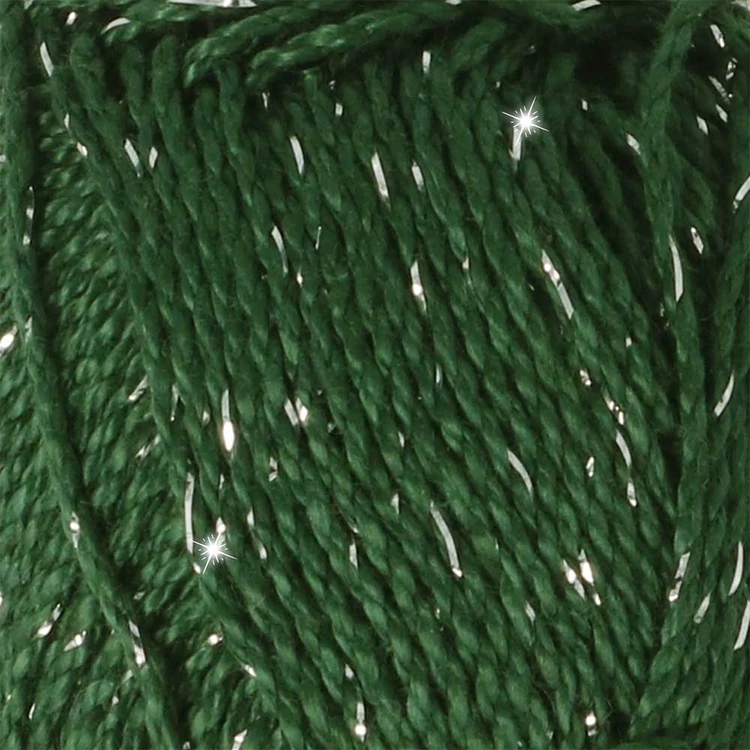 Scheepjes Catona Shine - 525 Fir - Silver - csillogós pamut fonal