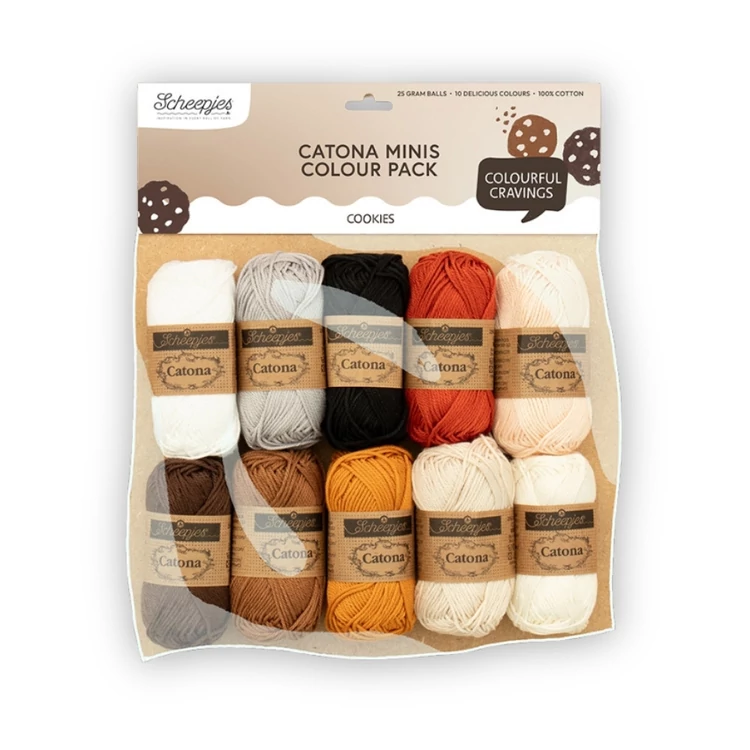Scheepjes Catona Color Pack - Cookies - cotton yarn - pamut fonalcsomag