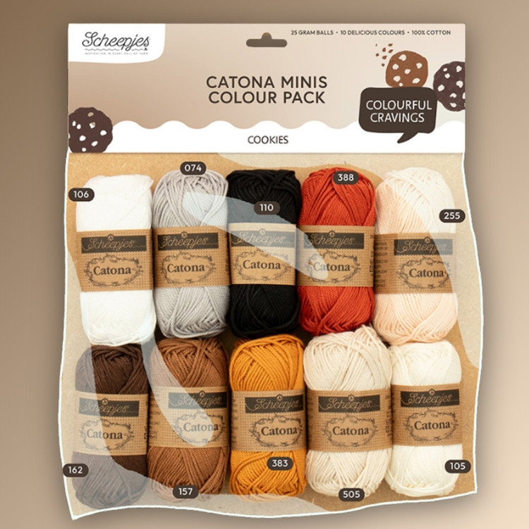 Scheepjes Catona Color Pack - Cookies - fonalcsomag