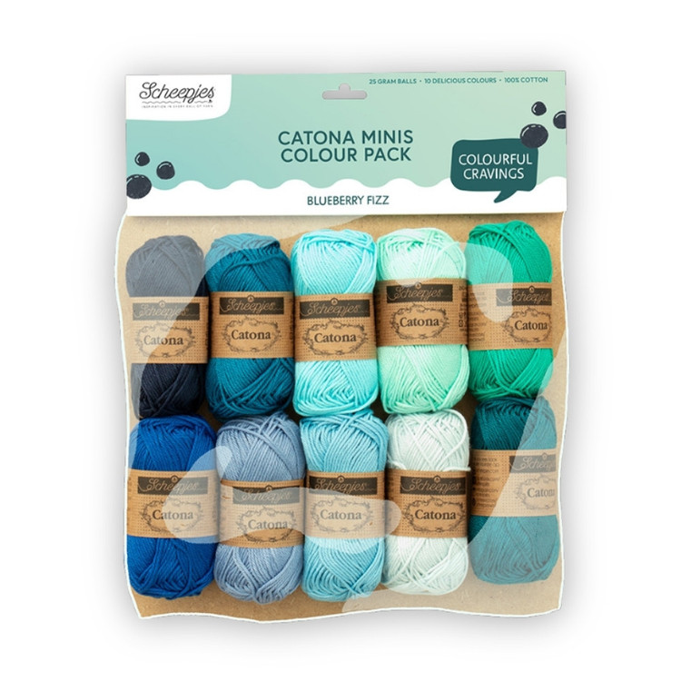Scheepjes Catona Color Pack - Blueberry Fizz - fonalcsomag