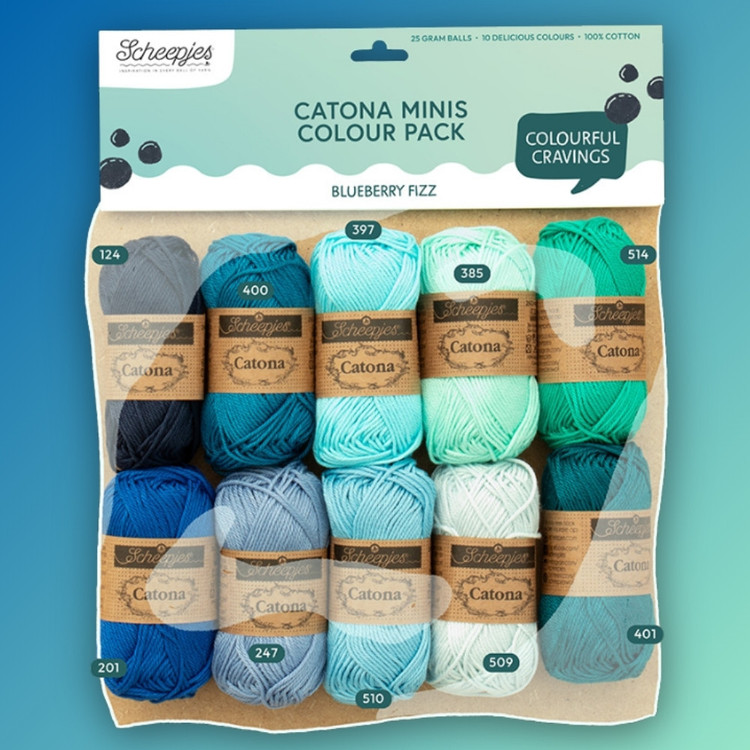 Scheepjes Catona Color Pack - Blueberry Fizz - fonalcsomag Scheepjes Catona Color Pack - Blueberry Fizz - fonalcsomag