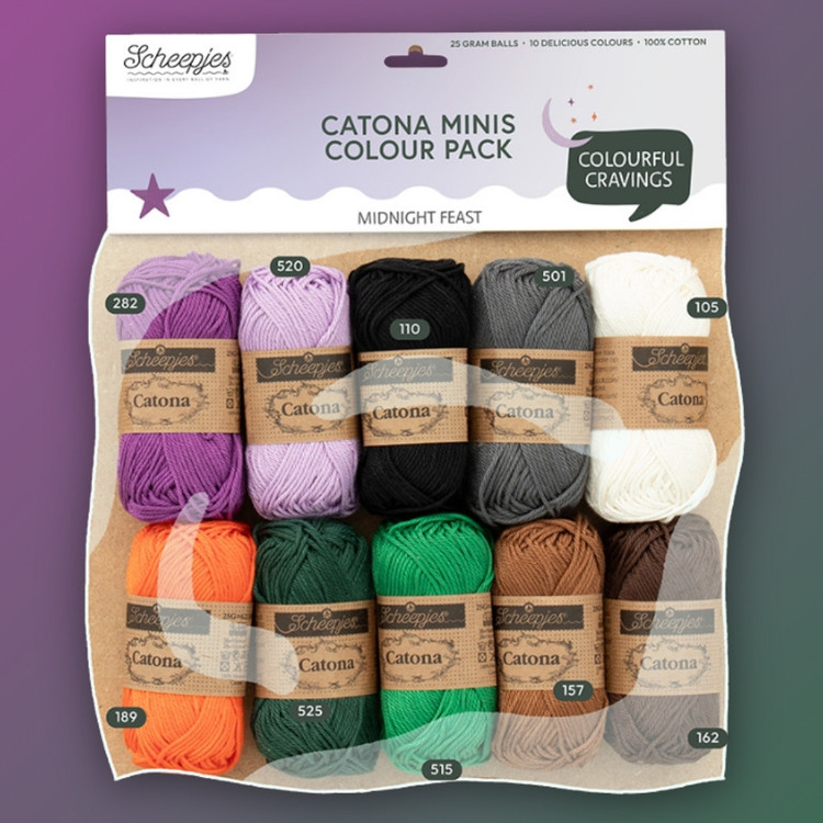 Scheepjes Catona Color Pack - Midnight Feast - fonalcsomag