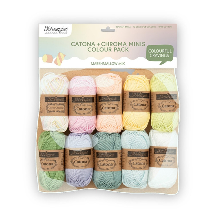 Scheepjes Catona Color Pack - Marshmallow Mix - fonalcsomag