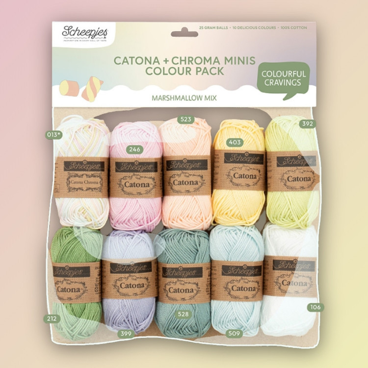 Scheepjes Catona Color Pack - Marshmallow Mix - fonalcsomag