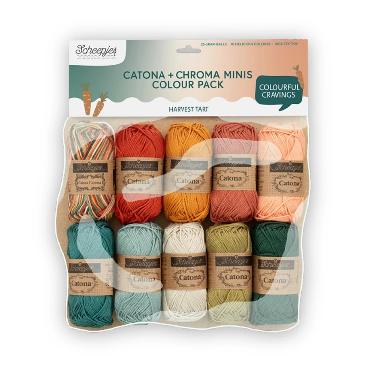 Scheepjes Catona Color Pack - Harvest Tart - cotton yarn - pamut fonalcsomag