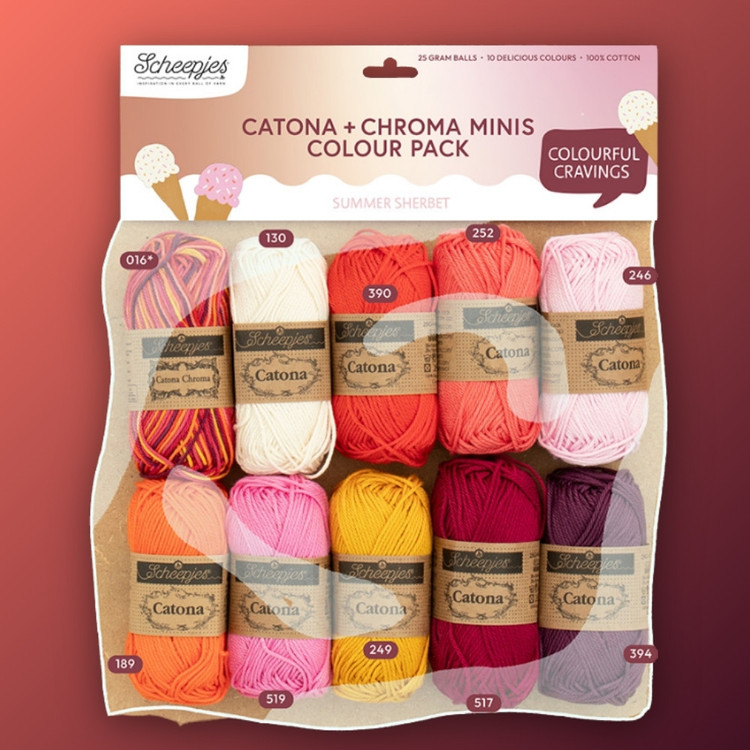 Scheepjes Catona Color Pack - Summer Sherbet - fonalcsomag