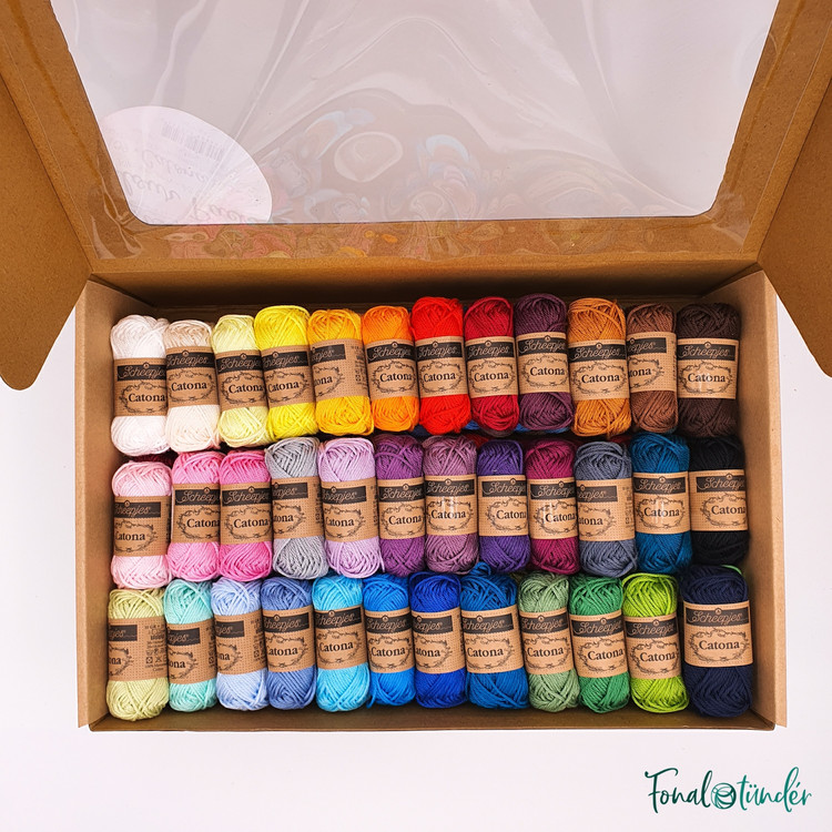 Scheepjes Catona Color Pack - 109 gombolyag pamut fonal Scheepjes Catona Color Pack - 109 gombolyag pamut fonal