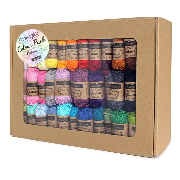 Scheepjes Catona Color Pack - 109 gombolyag pamut fonal  - cotton yarn
