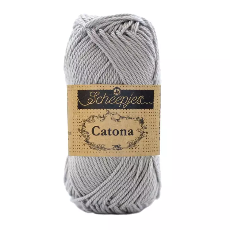 Scheepjes Catona 074 Mercury - gray - szürke - pamut fonal  - cotton yarn