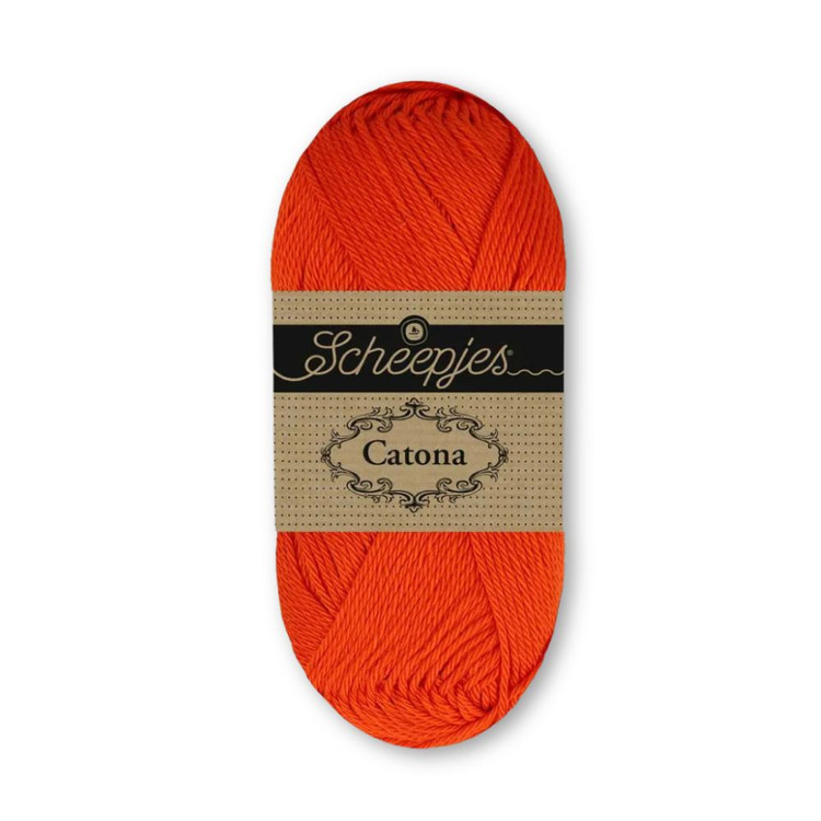 Scheepjes Catona 079 Blood Orange - vérnarancs pamut fonal Scheepjes Catona 079 Blood Orange - vérnarancs pamut fonal