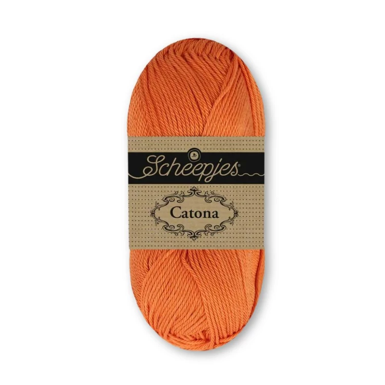 Scheepjes Catona 080 Marigold cotton yarn - narancssárga pamut fonal
