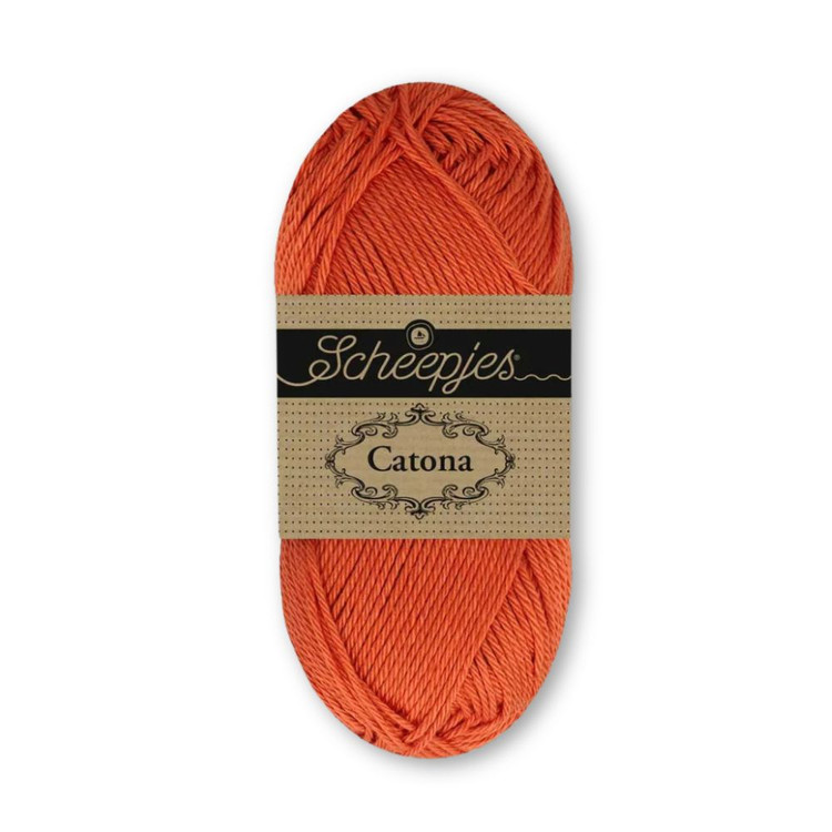 Scheepjes Catona 081 Clay Red - téglavörös pamut fonal Scheepjes Catona 081 Clay Red - téglavörös pamut fonal